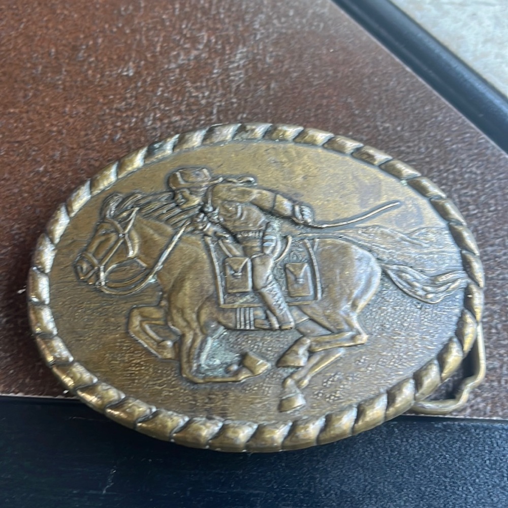 Vintage 1981 pony express rider merveyn’s commemorative